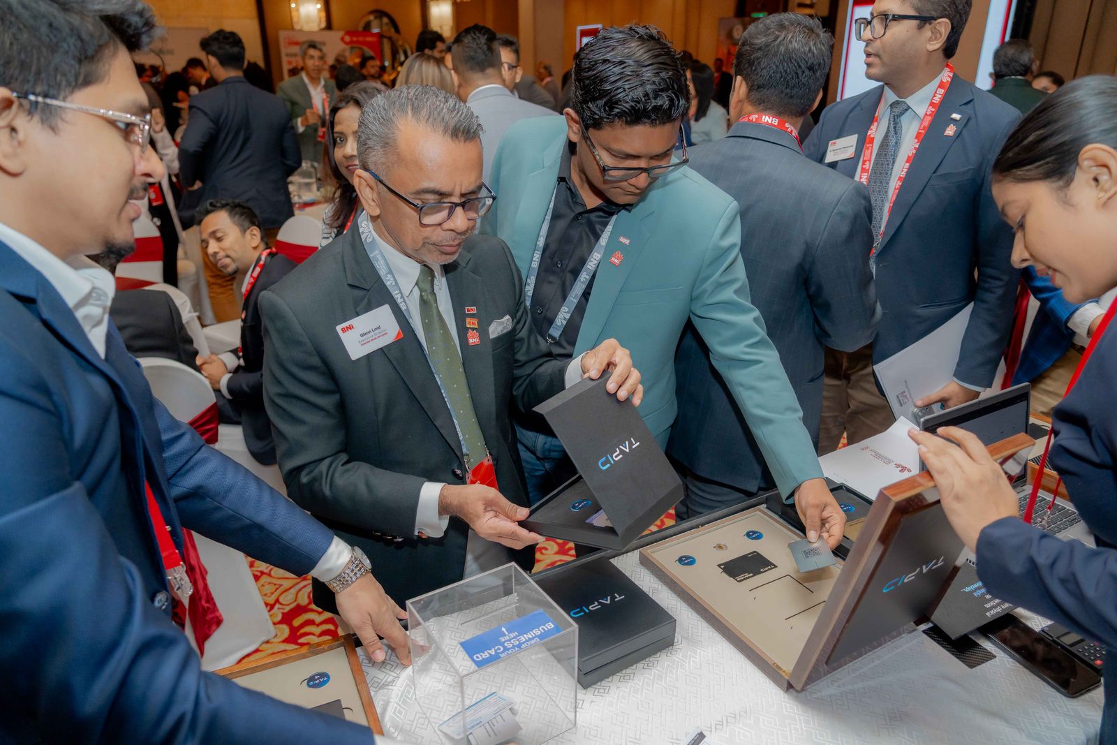 The TapID booth in full swing at the BNI Sri Lanka National Conference
